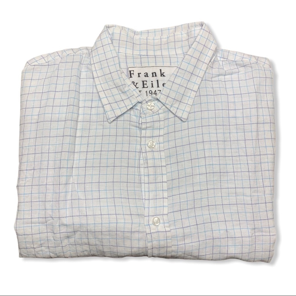 Frank & Eileen The Paul Linen Plaid Button Down